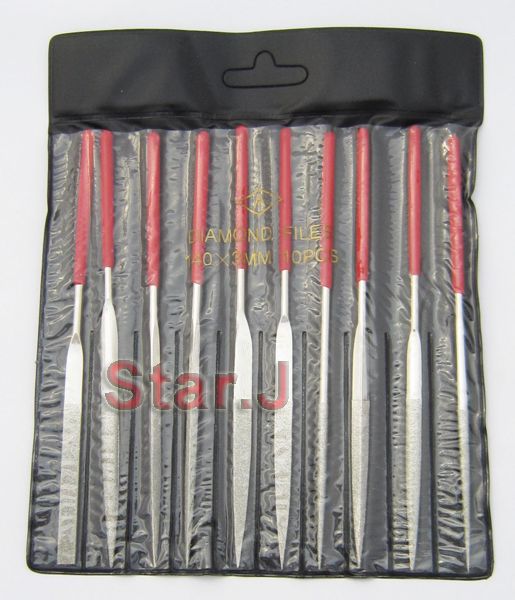 Diamond Mini Needle File Set Metal Glass Stone Chisel Sharp