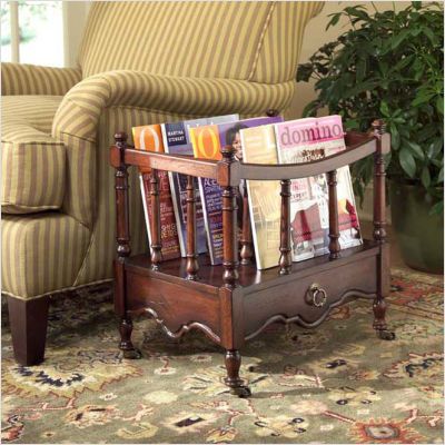 Magazine rack in plantation cherry finish