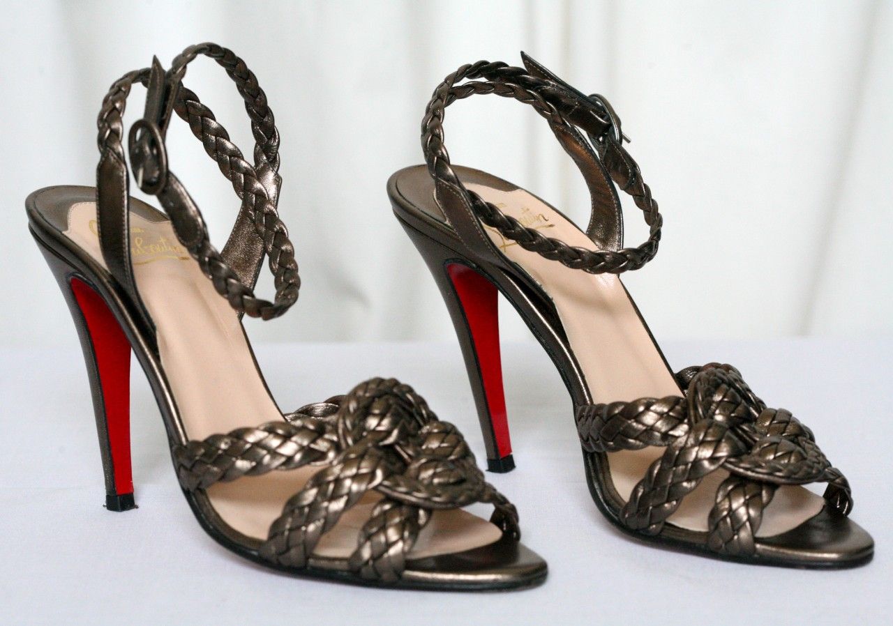 Christian Louboutin Braided Marilou Sandals Heels 9 39