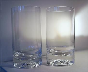 Orrefors Tee Golf Tumbler/HIghball Glasses NIB NIB (Set Of 2)