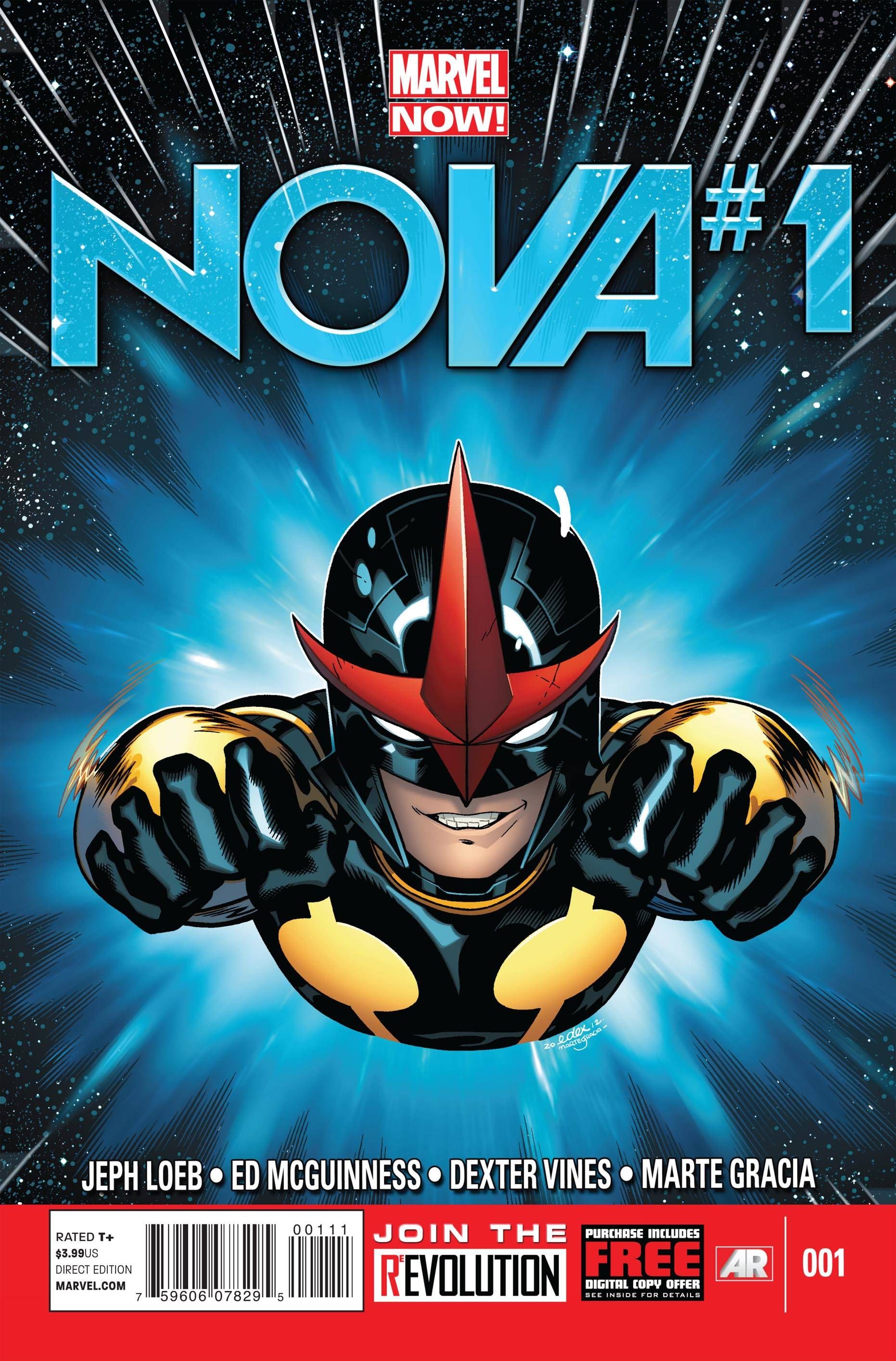 Marvel Nows Nova 1 Variant Set Martin Quesada Young McGuinness