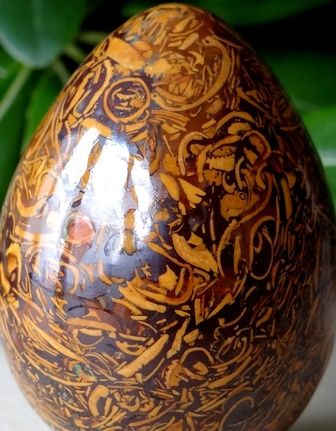 Calligraphy Stone Maryam Gem Stone 48 mm Crystal Egg RARE