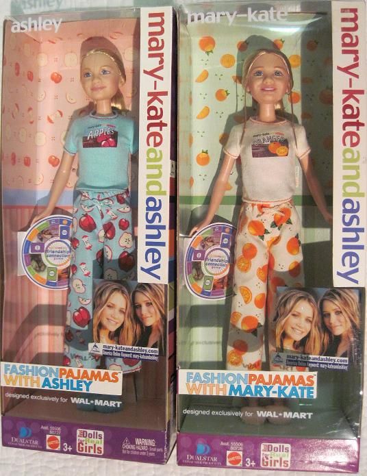 Mary Kate and Ashley in Fashion Pajamas Dolls New in The Box