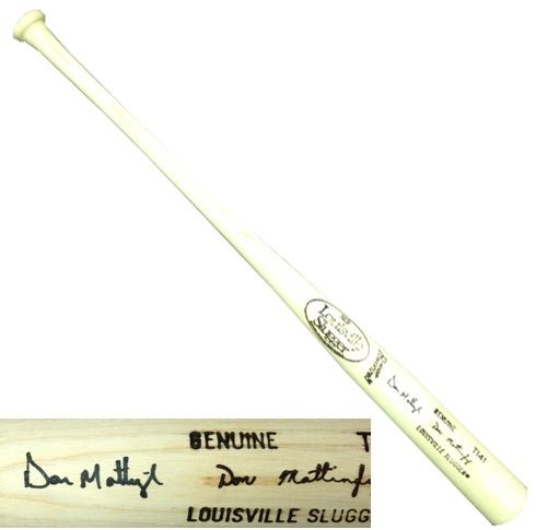 Don Mattingly JSA Signed Louisville Slugger Game Model Baseball Bat