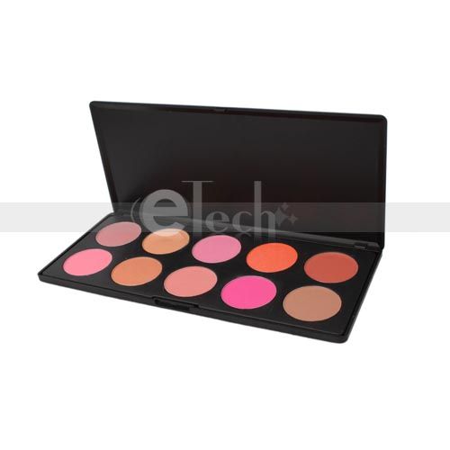 10 Color Makeup Cosmetic Blush Blusher Powder Palette