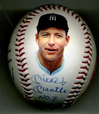 Mickey Mantle Don Mattingly Signed Baseball PSA DNA