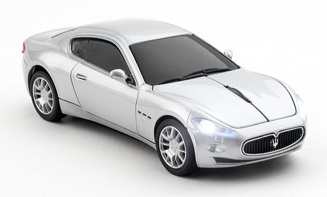 Pawas Click Car Mouse Maserati Granturismo Silver Wireless Officially