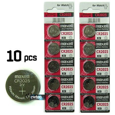 10x Maxell CR2025 DL2025 CR DL 2025 3V Lithium Battery