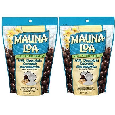 Mauna Loa Milk Chocolate Coconut Macadamia Nuts   2 Bags   Free