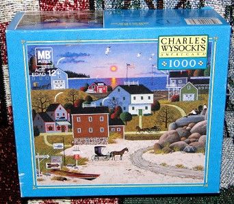 Wysockis Americana 1000 Pieces Jigsaw MB Puzzle Whalers Bay 22x25