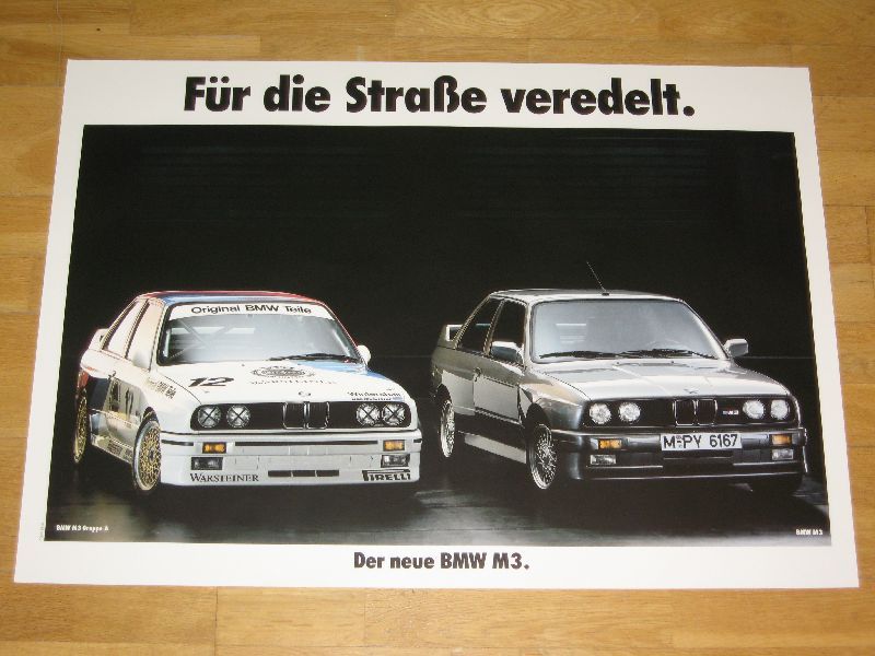 Take a look for my different BMW poster auctions. Buy more and