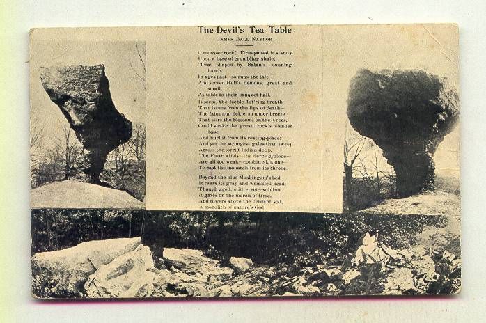 The Devils Tea Table Mcconnelsville Ohio James Paul Naylor Poem B W