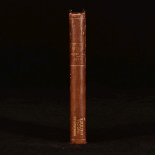 1835 Medicina Libri Octo by A Cornelii Celsi Aulus Cornelius Celsus