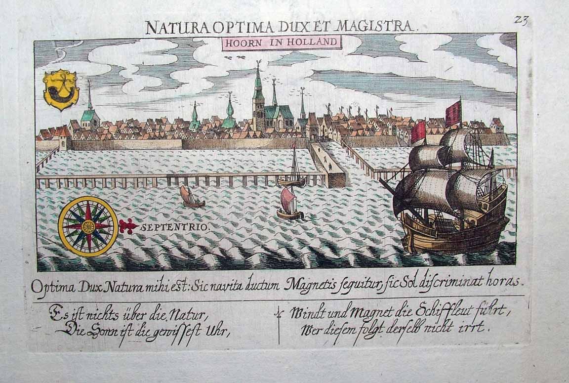 1627 Meisner Town View HOORN Seaport Era, Majestic Ship, Wonderfully