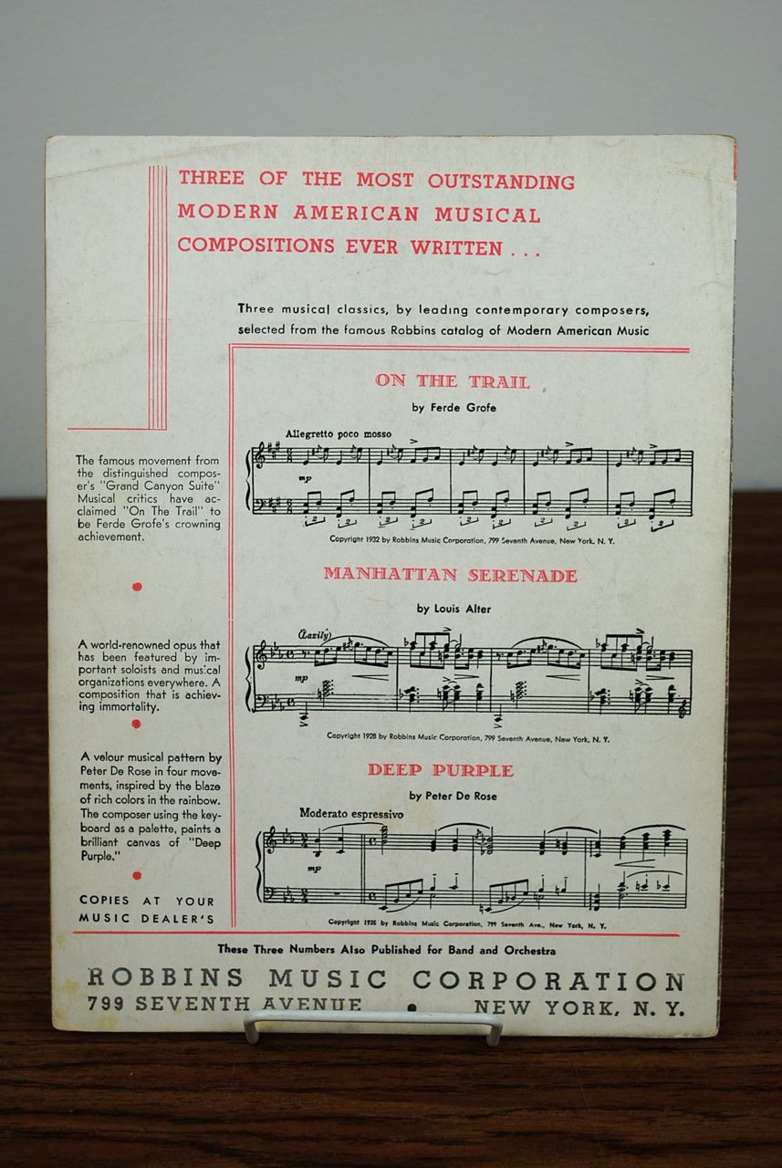 My Own McHugh Adamson Sheet Music Thumbnail Image