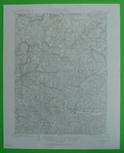 Rural Valley Pennsylvania 1901 Topo Map