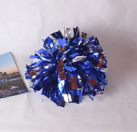 Pair Metallic Cheerleader Cheerleading Dance Party Show Pom Poms 70g