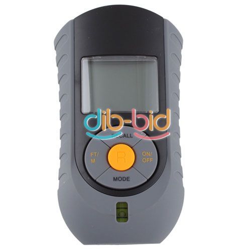 LCD Digital Ultrasonic Distance Measurer Laser Pointer w/ Level