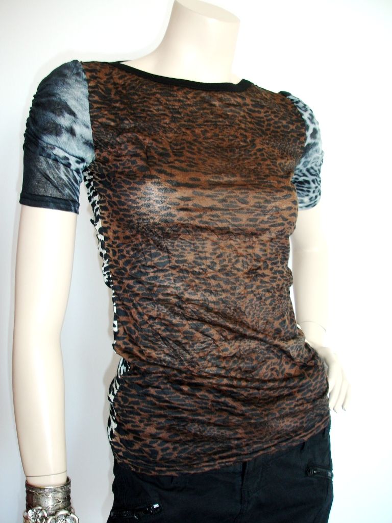 Top Meryl Leopard Jus DOrange