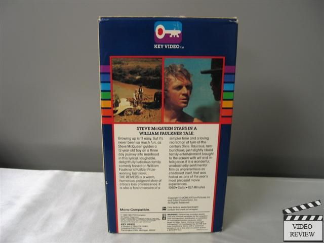 VHS Steve McQueen Sharon Farrell Will Geer Michael Constantine