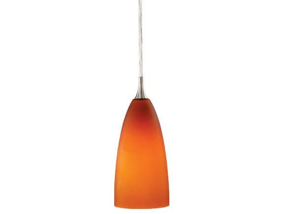 Vaxcel Amber Nickel Modern Light Mini Pendant Lighting Milano