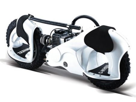 Wheelman 50cc Gas Skateboard White