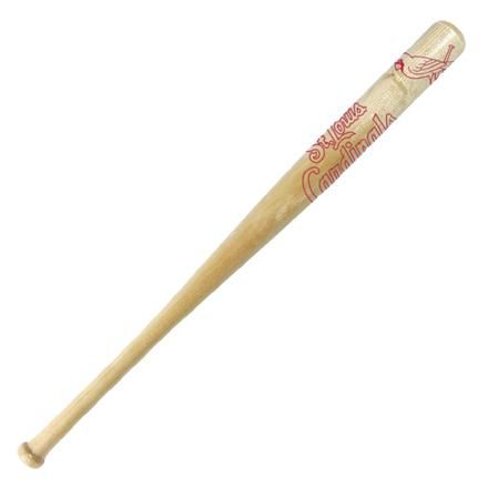 ST. LOUIS CARDINALS LOGO OFFICIAL 18 MINI NATURAL WOOD BASEBALL BAT