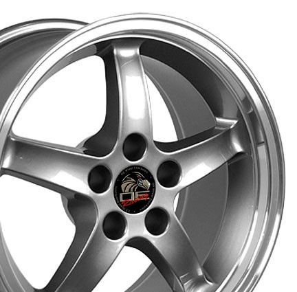 17 9 10 5 Gunmetal Cobra Wheels Rims Fit Mustang® GT 94 04