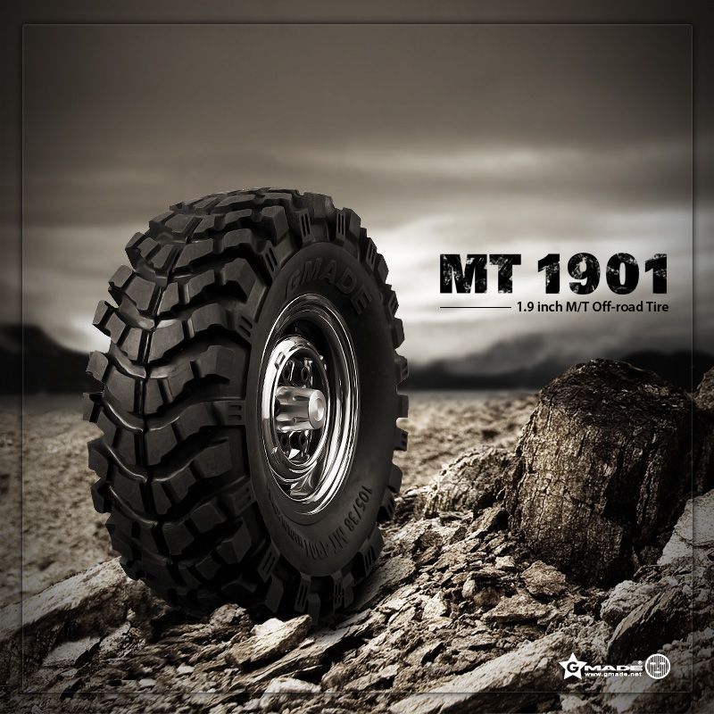 Gmade GM70164 1 9 MT 1901 Off Road Tire 2 SCX10 F350 Hilux Honcho CC01