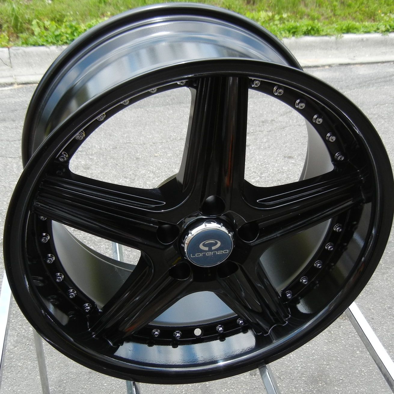 18 Lorenzo WL19 Gloss Black Wheels Rims BMW 1 3 Z3 Z4 x3 x5 Series