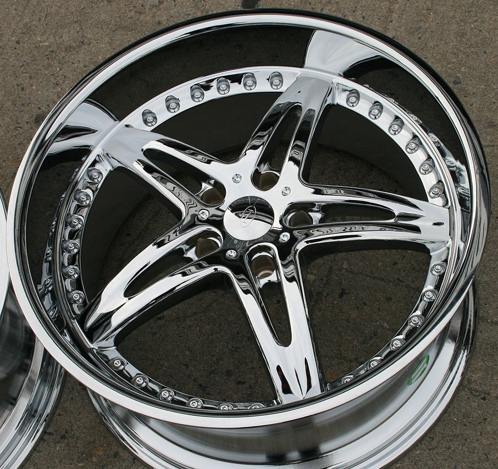 Niche Moxy 20 Chrome Rims Wheels BMW E39 E60 5 Series Staggered