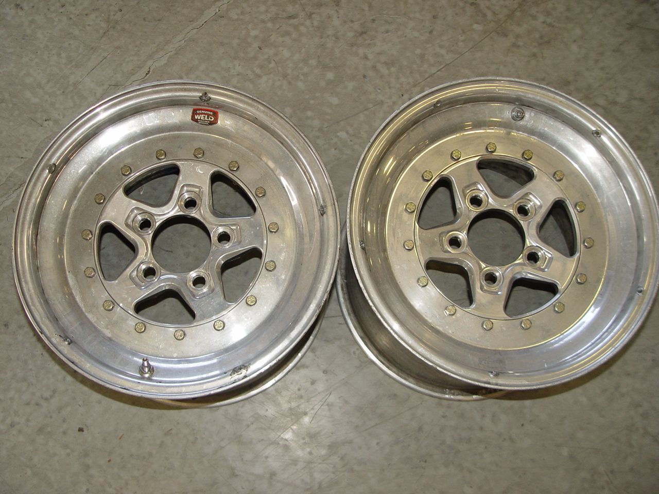 WELD AlumaStar Wheels Aluminum Polished 15x10 ,5x4.5 Bolt Circle 8