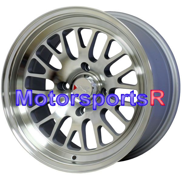 Machine Silver Wheels Rims Deep Dish Stance 4x4 5 4x114 3 Honda