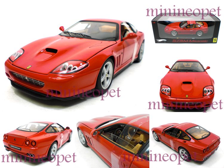 Hot Wheels Elite Ferrari 575M 575 M Maranello 1 18 Red
