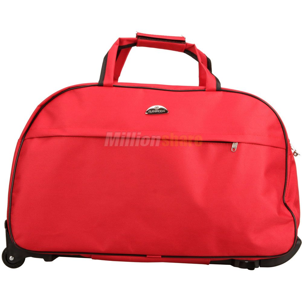 Portable Wheeled Pull Rod Luggage Travel Tote Travel Handbag Duffle