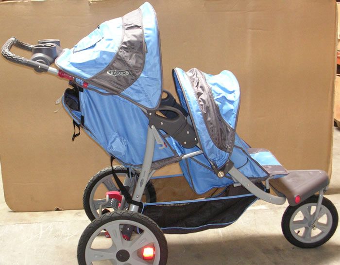 Instep Safari Double Tandem Stroller 16 inch Blue