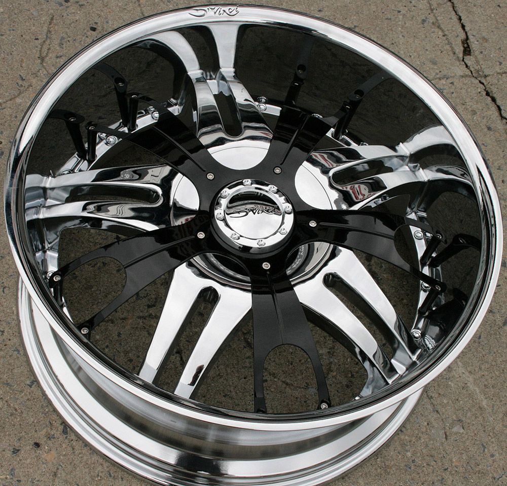 DVINCI VENTO 22 CHROME RIMS WHEELS TOYOTA SEQUOIA 4 RUNNER / 22 X 9.5