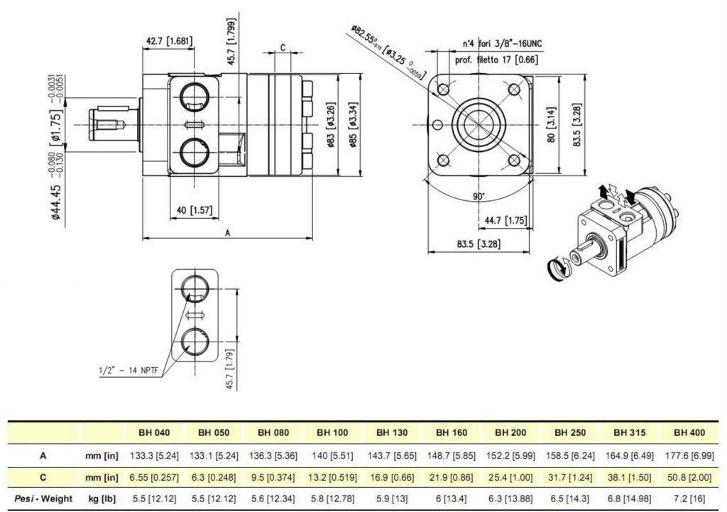 101 1755 Sauer Danfoss 151 2124, 151 3524, 151 7024 Chief 272 214