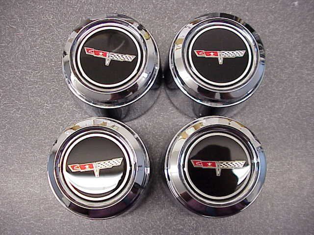 1980 81 Chevrolet Corvette Aluminum Wheel Center Caps