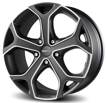 Momo Dark Blade Wheels 17x7 5 5x114 3 ET42 Black 4 Rims