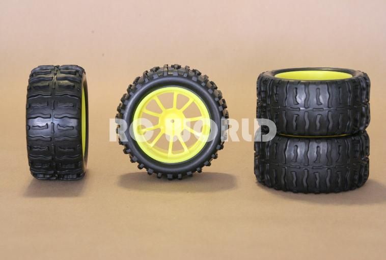 THESE TRUCK TIRES WILL FIT ANY 1/10 SCALE TRUCK, CAR, OR TRUGGY.