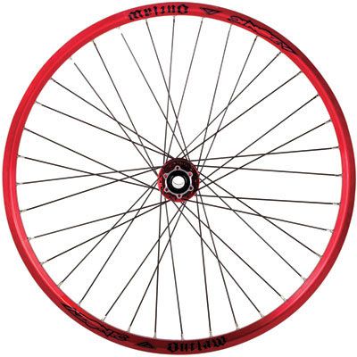 Azonic Outlaw 26 Mountain Bike Wheel Sets Rim Anodized Red