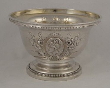 American Silver Footed Bowl Wood Hughes New York