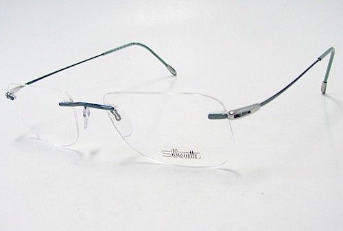 Silhouette Eyeglasses Titan x Chassis 7554 6054 Soft Teal Optical