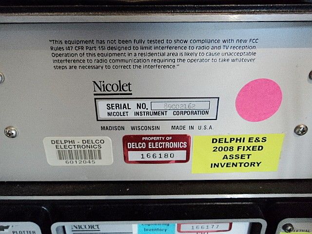 Nicolet 4094C Digital Oscilloscope 4570 4851 XF 44