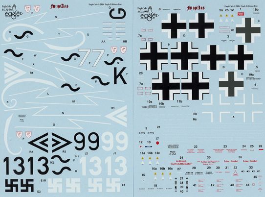32 EagleCals Fw190A Sturmbocks for Hasegawa
