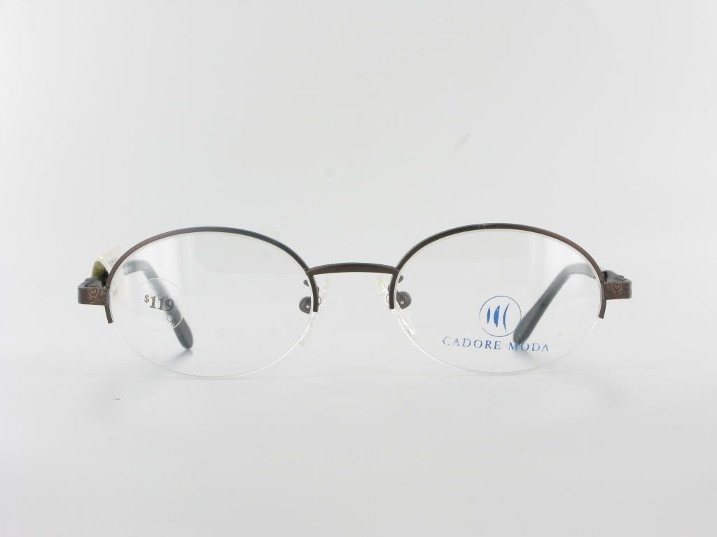 New Cadore Moda Eyeglasses Sierra Round Semi Rimless Optical Frame