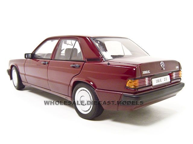 1990 Mercedes 190E 2 0 Barolo Red 1 18 Autoart Model