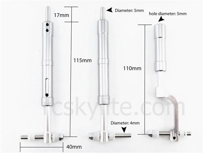 60 120 Class Pro Aluminum Oleo Struts Set for RC Airplane with Nose