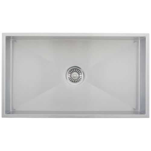 32 Stainless Steel Square Single Bowl Kitchen Sink